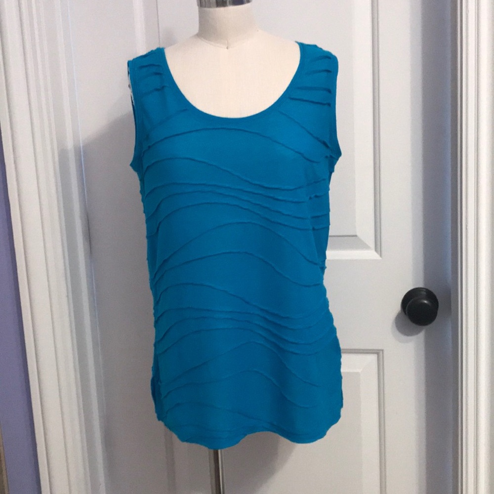 Blue Sleeveless Top